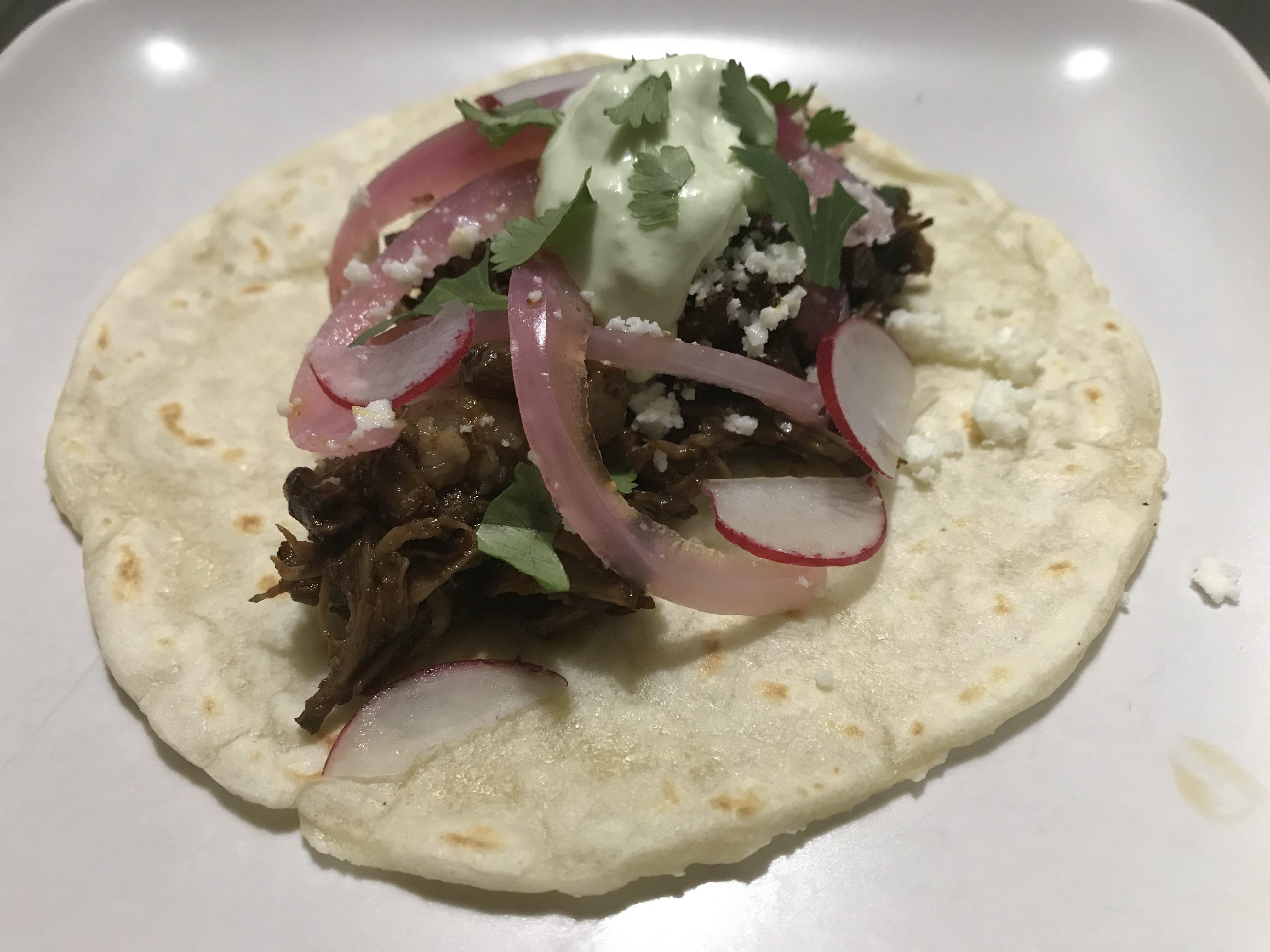 Braising - Chile Colorado & Braised Vegetable Tacos