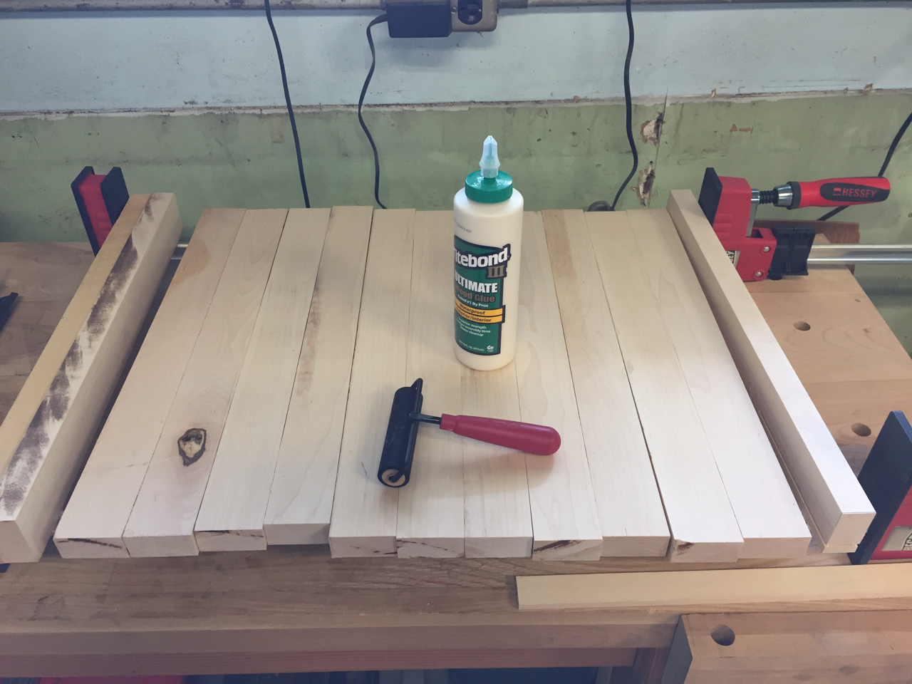 Cutting Board Build - Glue Prep