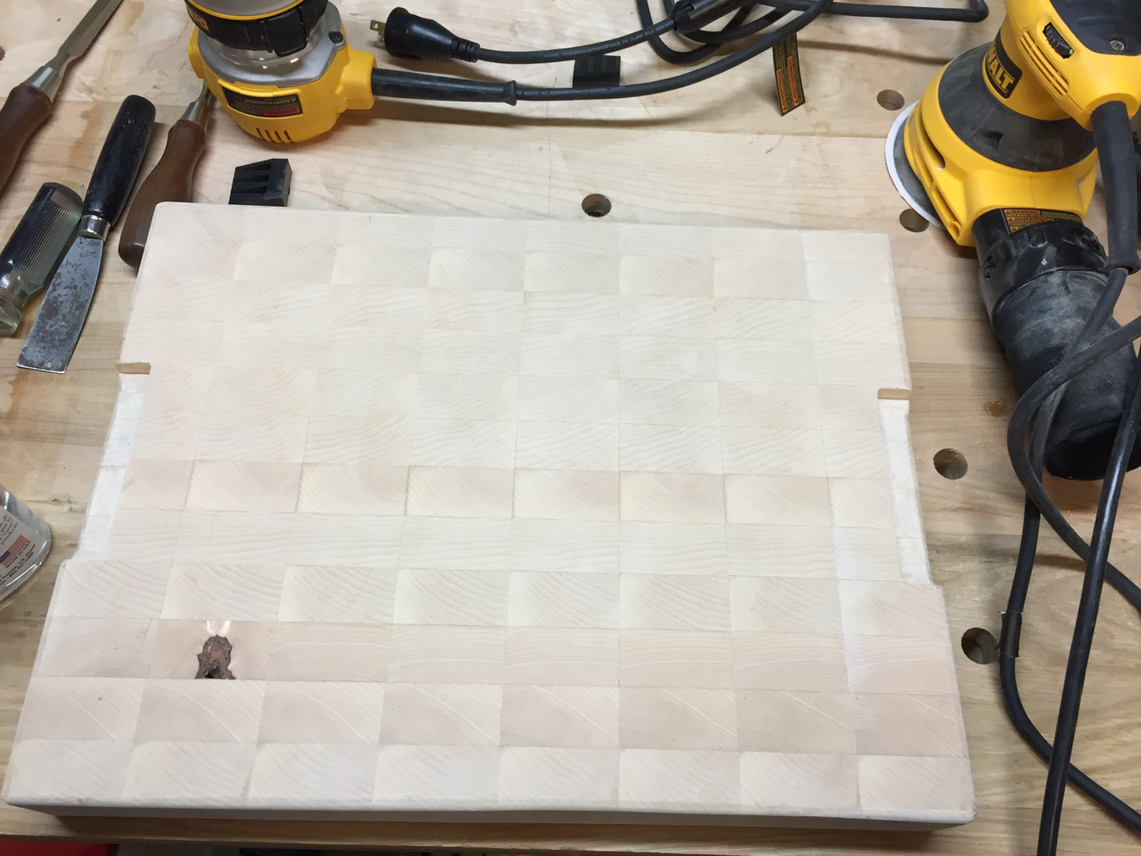 Cutting Board Build - Handholds