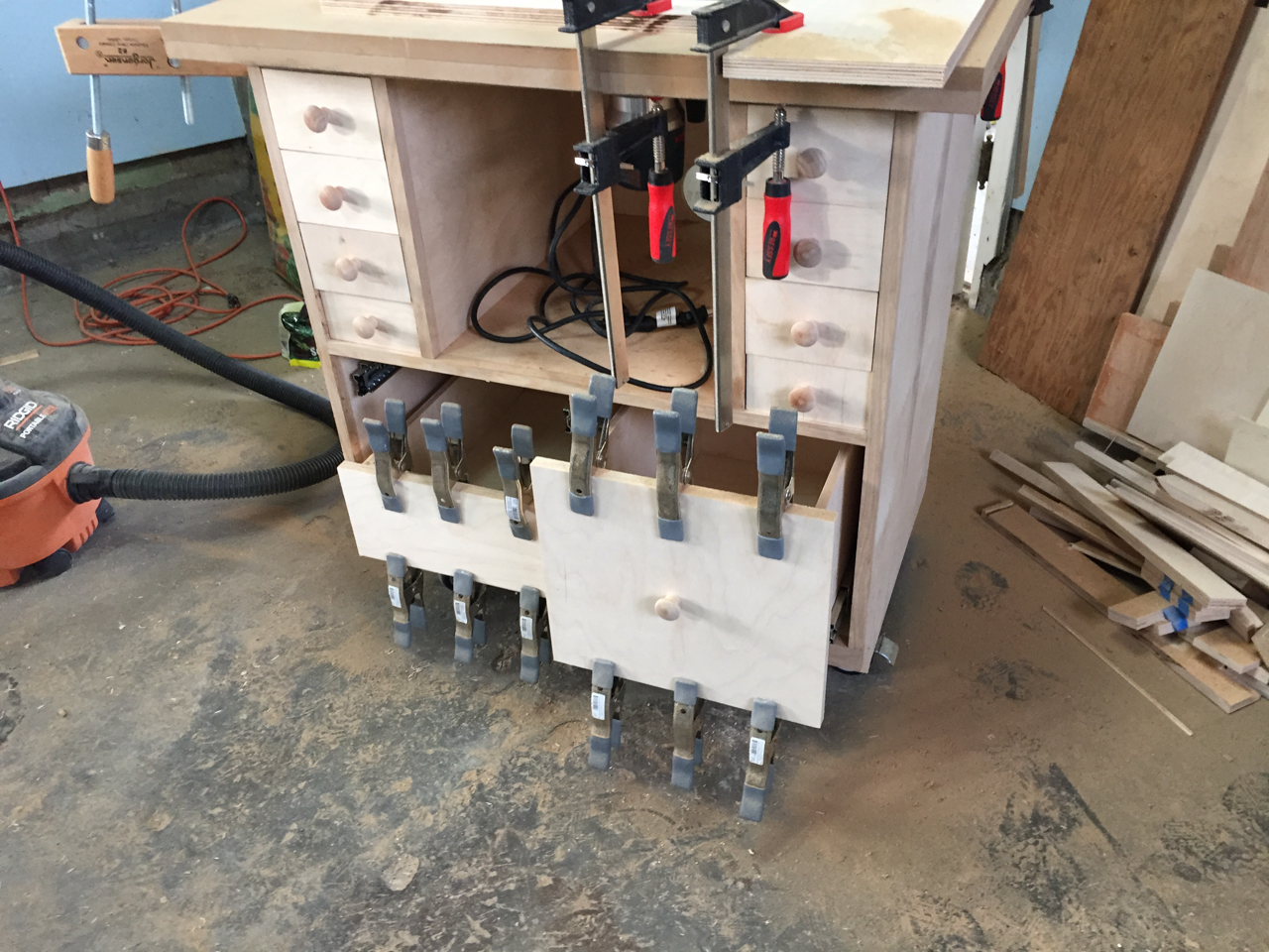 Router Table Build - Bottom Drawer Faces